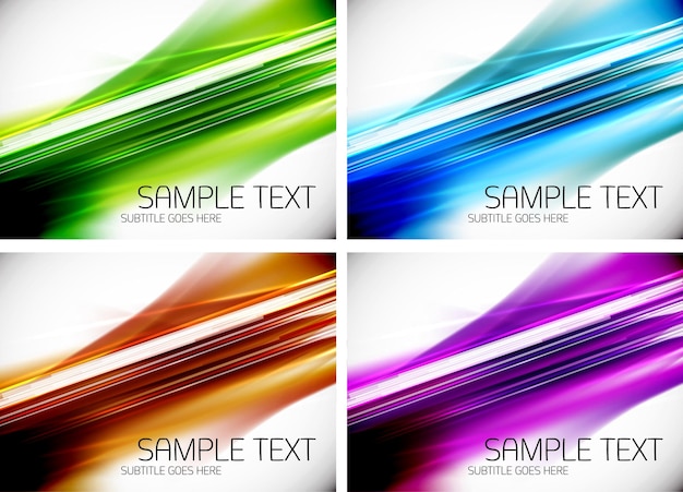 Vector set of line backgrounds