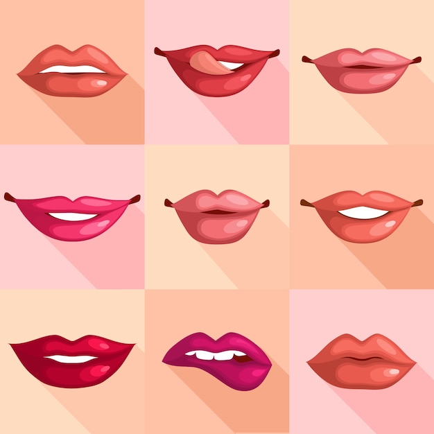 Set of Lips