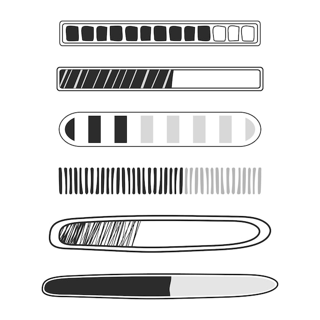 Set Loading bar progress in doodle style