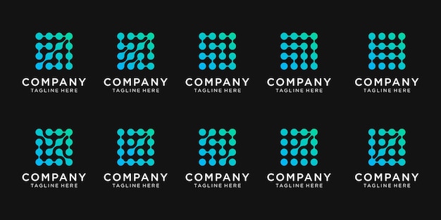 Set di design del logo per il business