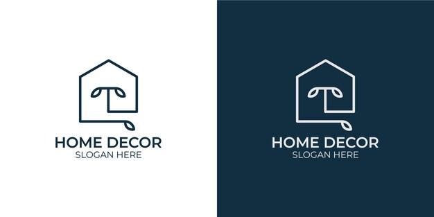 Set logo design home decor minimalist