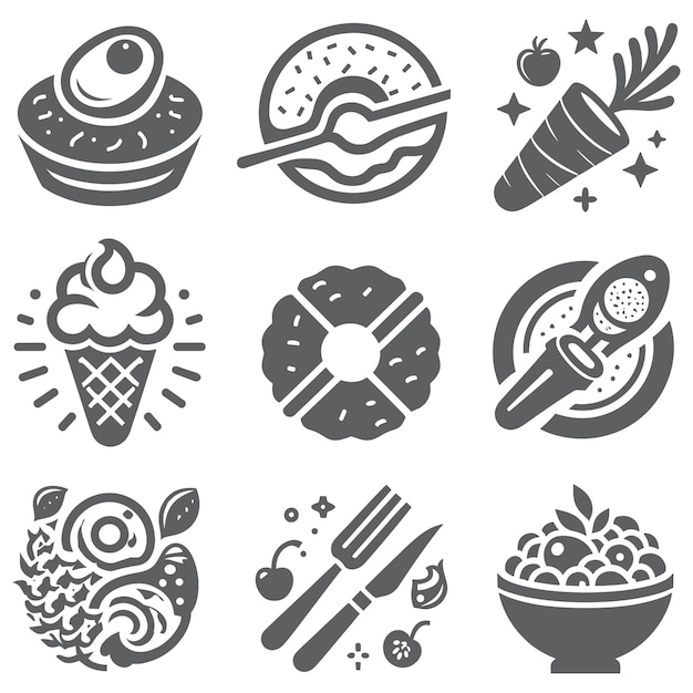 Set of logo labels stickers elements for fast food restaurant