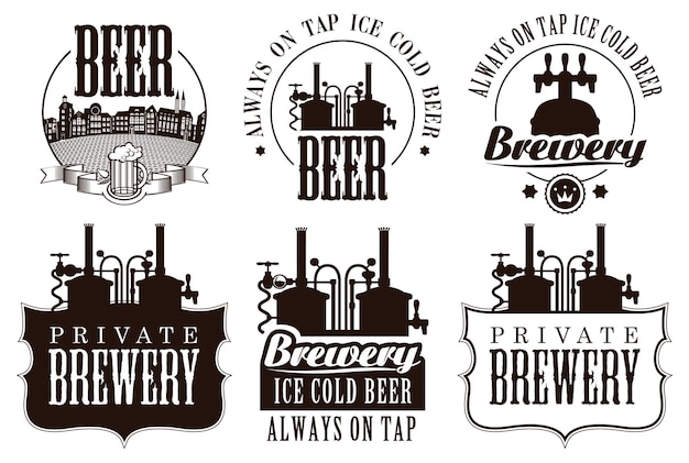 set logo voor een brouwerij