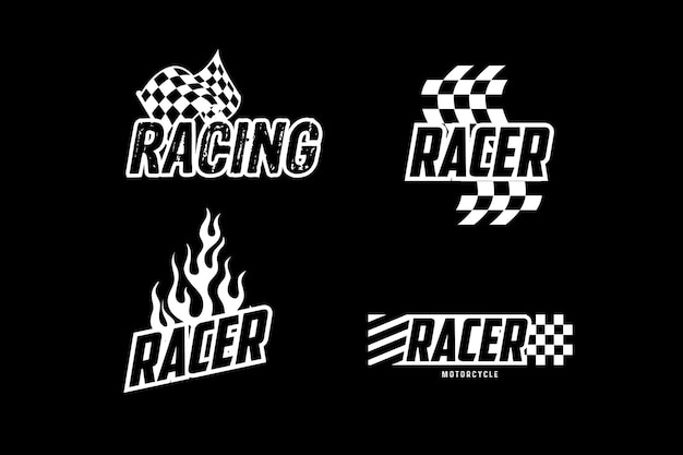 A set of logos for the racing racer.