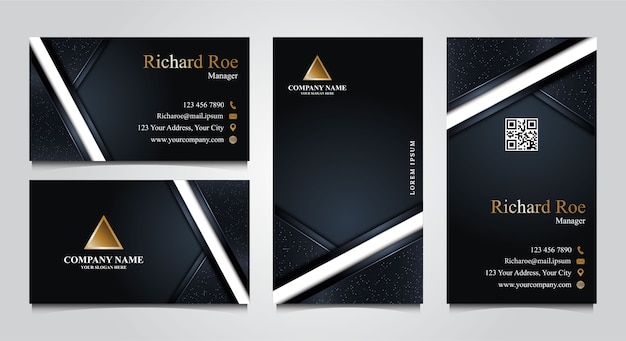 Set of luxury business card 