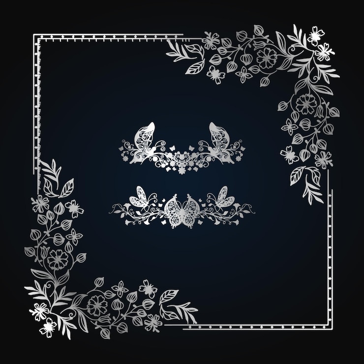 Set Luxury frame design card design antique luxury vintage Fashionable frame Design templat