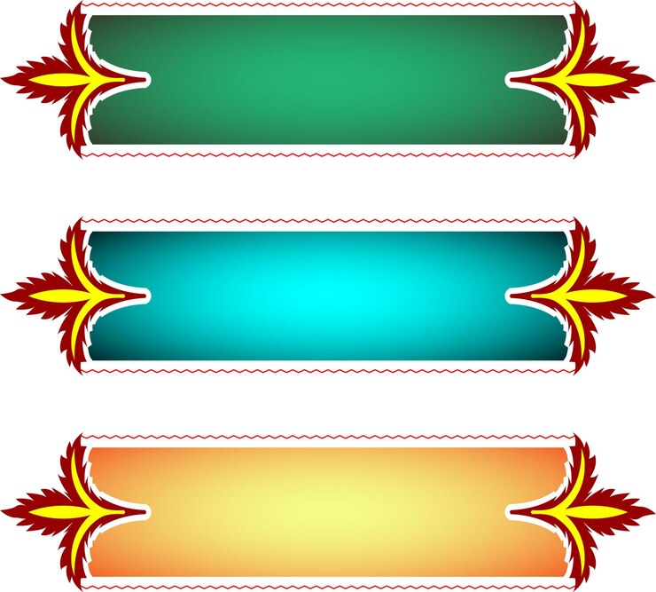 वेक्टर set of luxury golden arabic islamic banner title frame png transparent background gold green text
