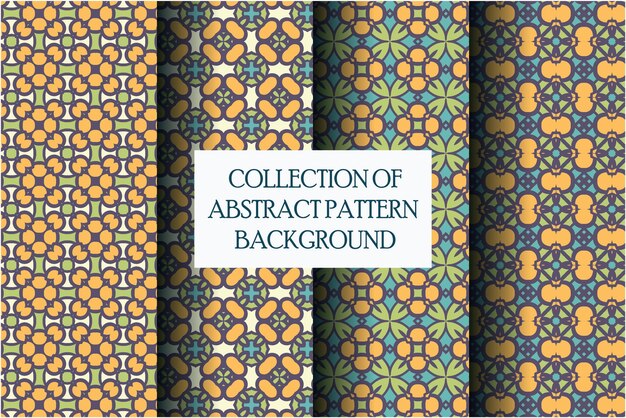 Set of luxury pattern   with abstract style