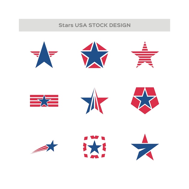 Set di logo realizzato in usa