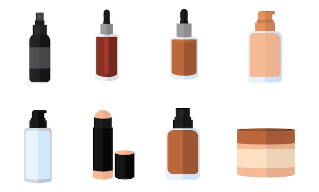 Set of make up icons Fashion icon Vector illustration