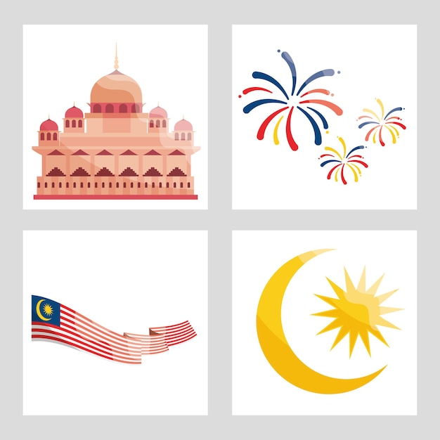 Set of malaysia independence