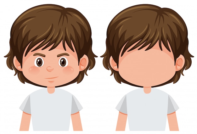 Vector set of male character