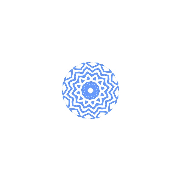 Premium Vector | Set of mandala vector elements in blue illustration