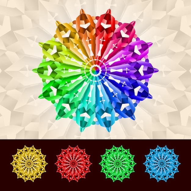 Premium Vector | Set of Mandalas