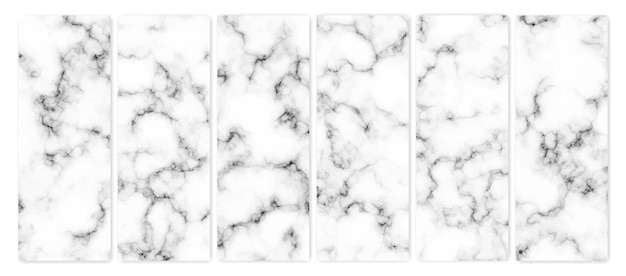 Set of marble texture background