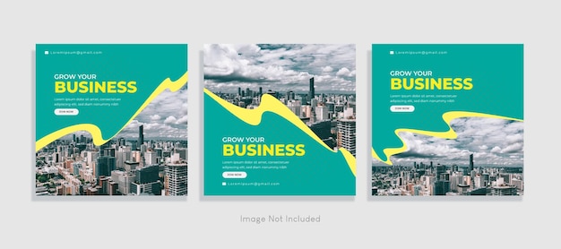 Set Of  Marketing Business instagram posts collection