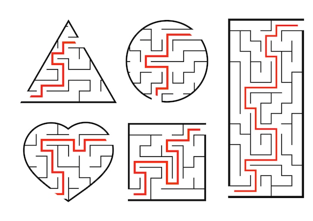 A set of mazes. 