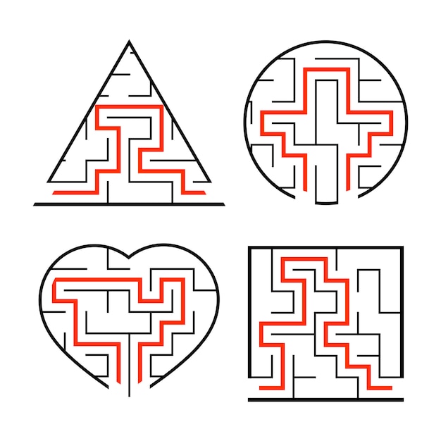 A set of mazes.