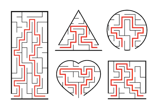 A set of mazes.