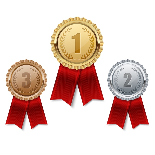 Set of medals award