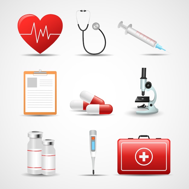 Vector set of medical elements