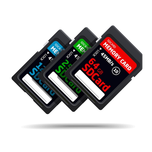 Vector set memory cards