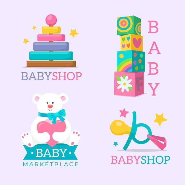 Set met logo voor baby's