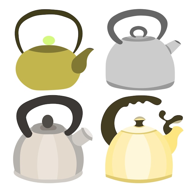 Набор металлических чайников для кипячения воды чайник для чая и кофе кухонная утварь питьевая посуда