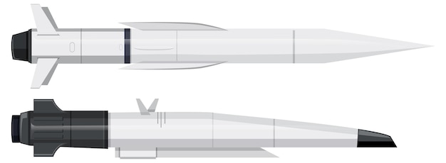 Vettore set di missili militari