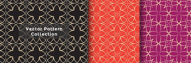 Set minimalist geometric luxury pattern design.