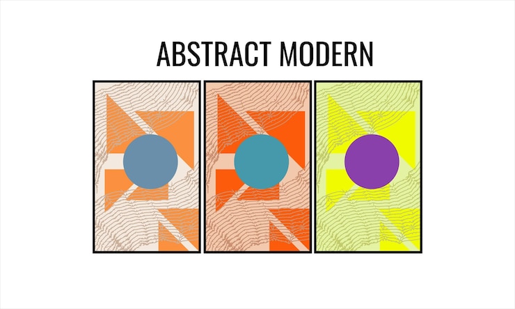 Vector set of minimalistic abstract aesthetic illustrations. wall decor in a modern style. collection of mo
