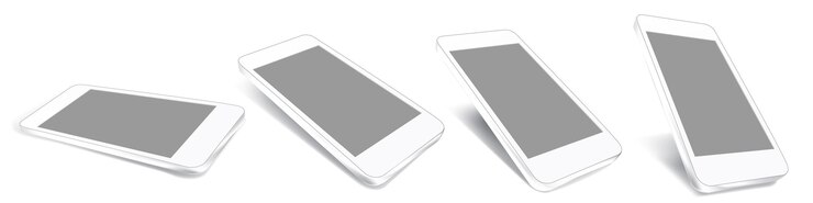 Vector a set of mobile phone templates