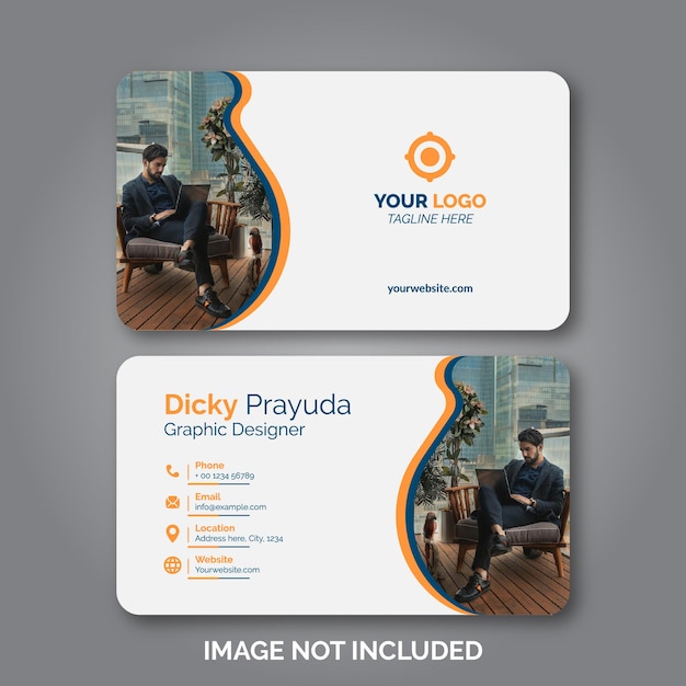 Set of modern business card design template