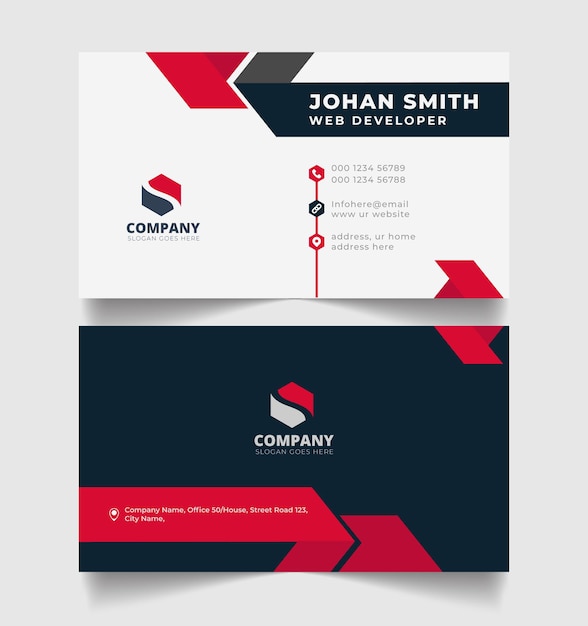 Set of modern business card design