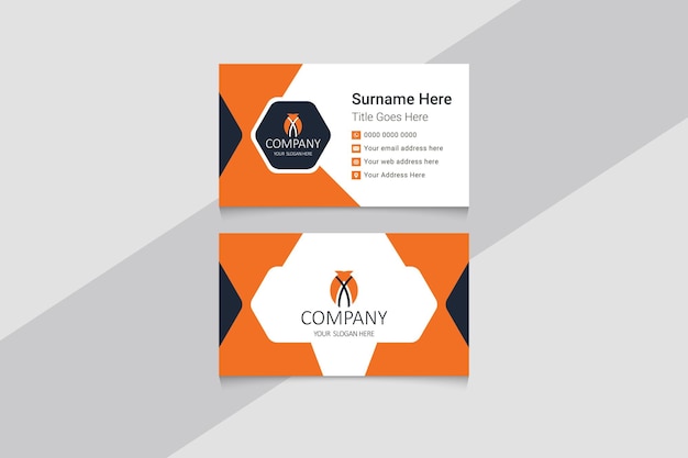 Set of modern business card design