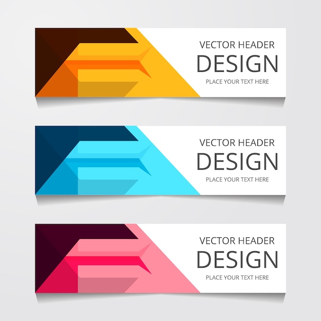 Set of modern global business design banner template