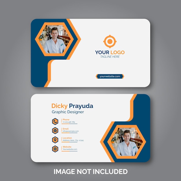 Set of modern professional business card