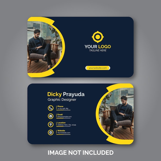 Set of modern professional business card