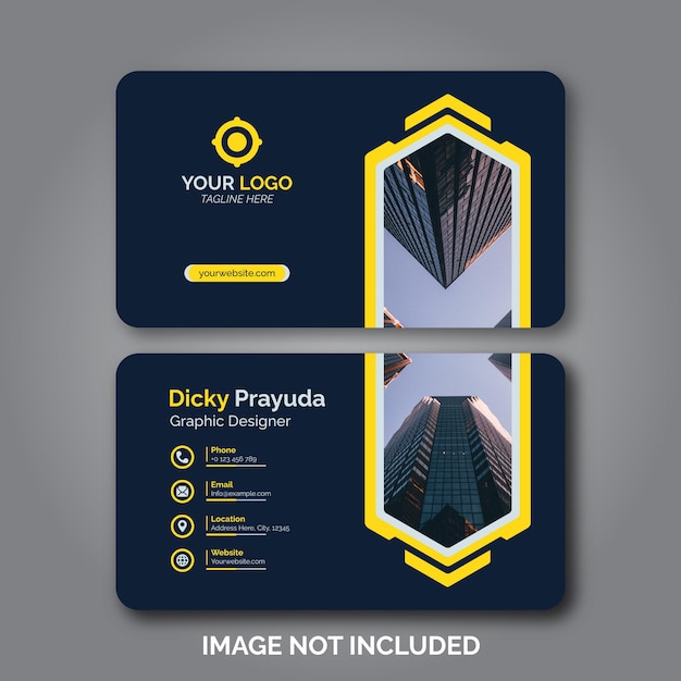 Set of modern professional business card