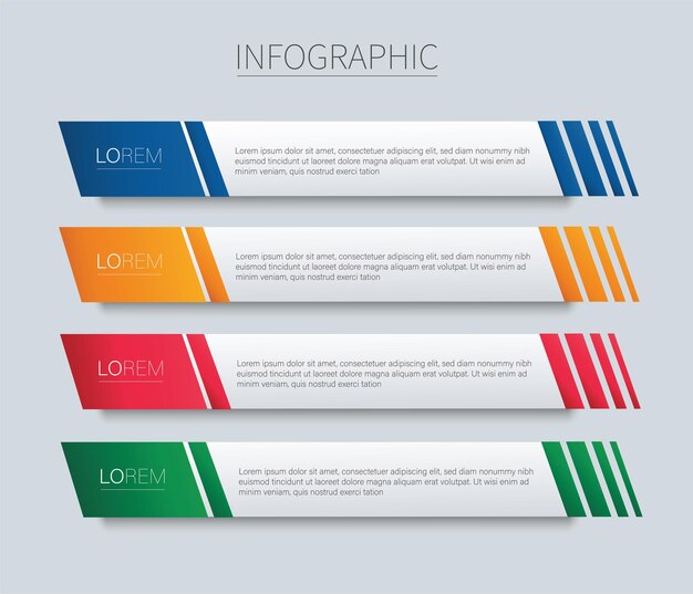 Set of modern square isolated color frame template