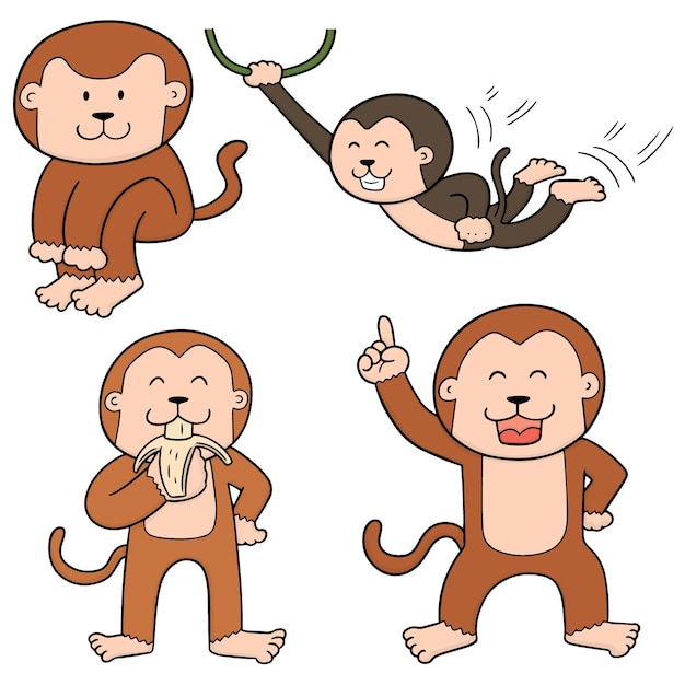 Set of monkey