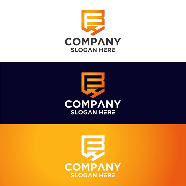 Set of monogram logo premium