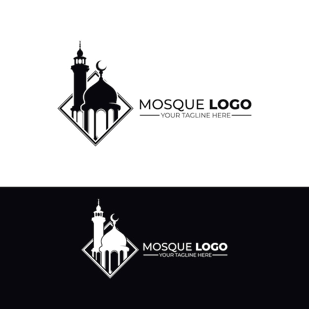 Set di ispirazione per il design del logo della moschea