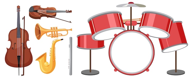 Set of musical instruments