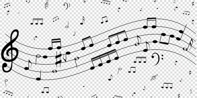 音楽ノートのセット ベクトル 編集可能