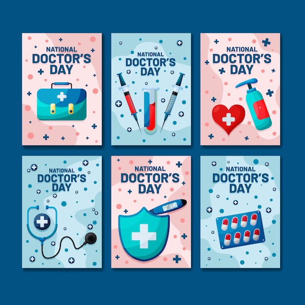 Set nationale doktersdagkaarten