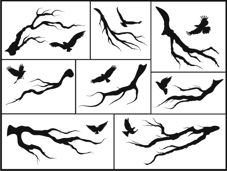 Vector set of natural banner for poster design. 