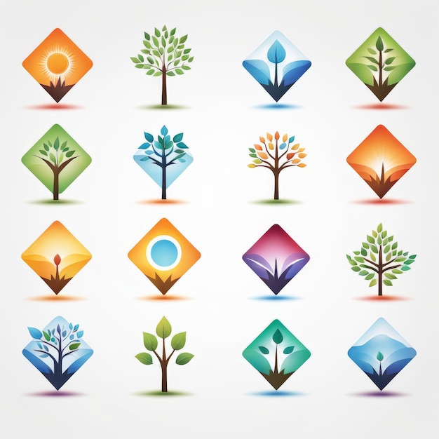 Vector set of nature icons