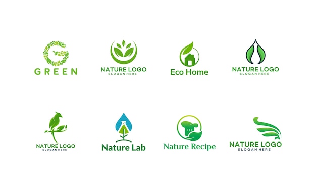 Set of Nature logos