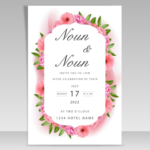 Vector a set of new wedding invitations